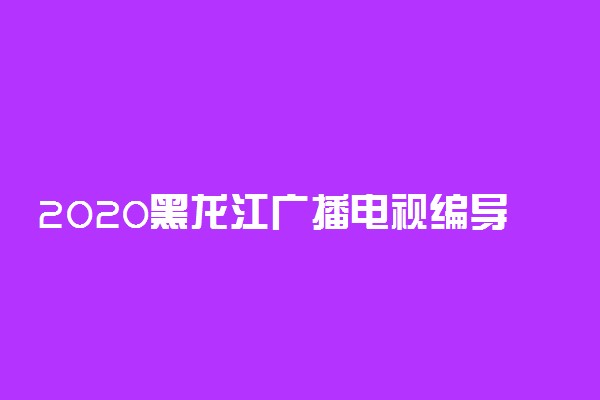 2020黑龙江广播电视编导统考一分一段表