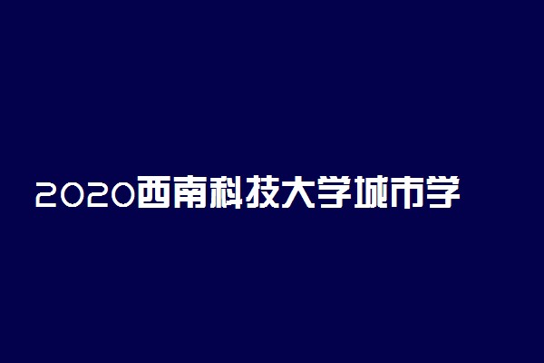 2020西南科技大学城市学院开学时间