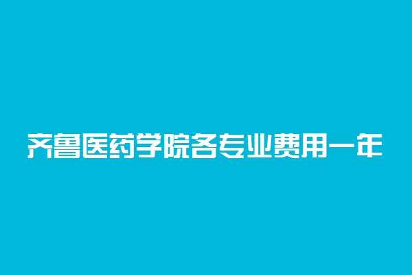 齐鲁医药学院各专业费用一年多少钱