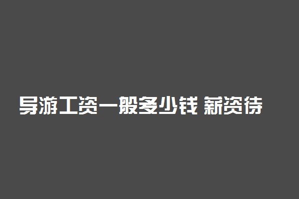 导游工资一般多少钱 薪资待遇如何