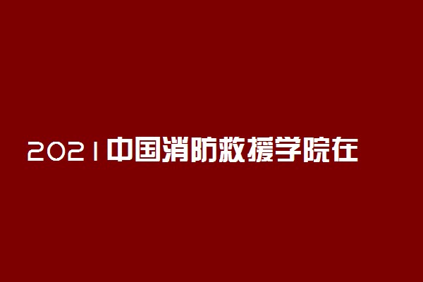 2021中国消防救援学院在上海招生体检面试及心理测试时间