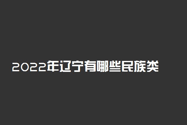 2022年辽宁有哪些民族类大学