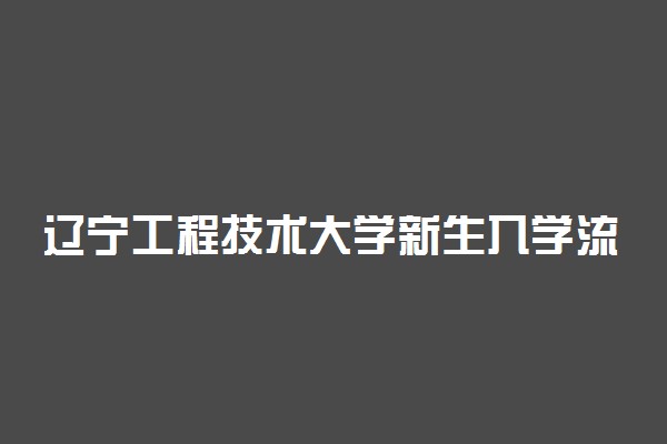 辽宁工程技术大学新生入学流程及注意事项 2022年迎新网站入口