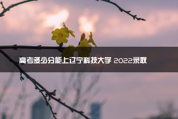 高考多少分能上辽宁科技大学 2022录取分数线是多少