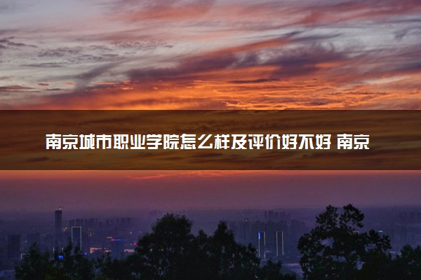 南京城市职业学院怎么样及评价好不好 南京城市职业学院口碑如何