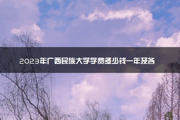 2023年广西民族大学学费多少钱一年及各专业收费标准查询 大约需要多少费用