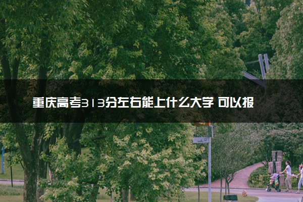 重庆高考313分左右能上什么大学 可以报哪些公办院校(2023报考推荐)
