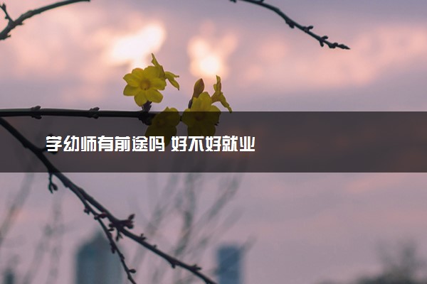 学幼师有前途吗 好不好就业