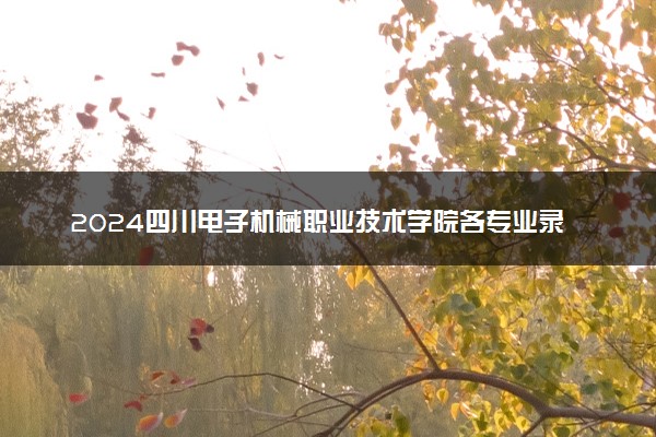 2024四川电子机械职业技术学院各专业录取分数线及位次 各省录取最低分是多少