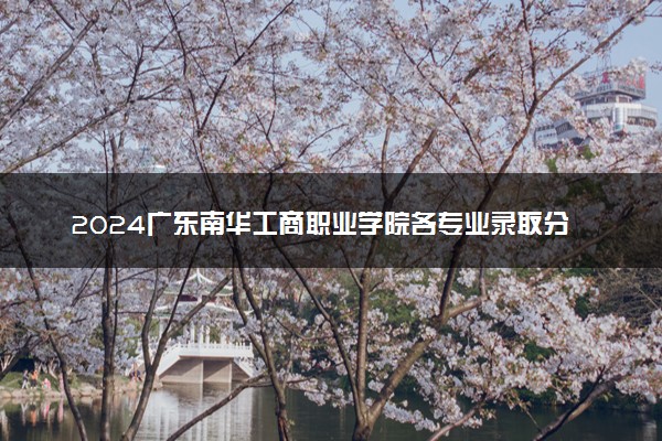 2024广东南华工商职业学院各专业录取分数线及位次 各省录取最低分是多少