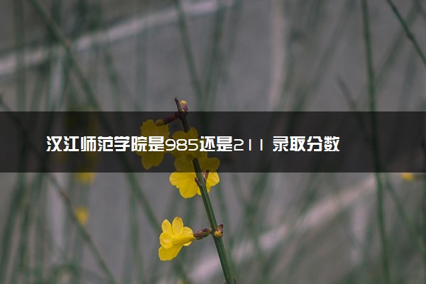 汉江师范学院是985还是211 录取分数线是多少