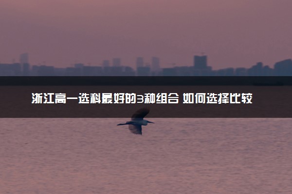 浙江高一选科最好的3种组合 如何选择比较好