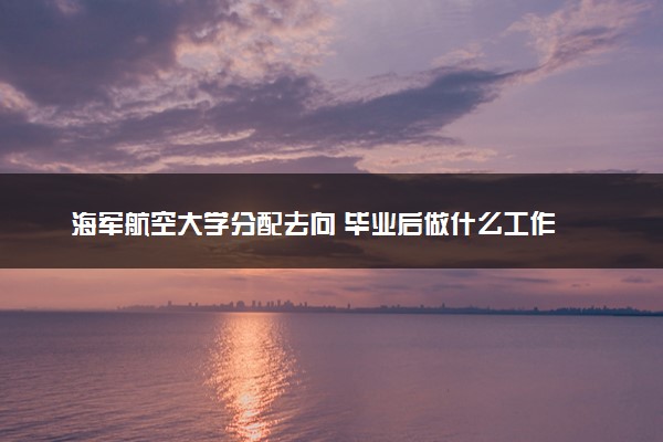 海军航空大学分配去向 毕业后做什么工作