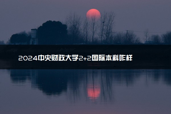 2024中央财政大学2+2国际本科咋样 值得读吗