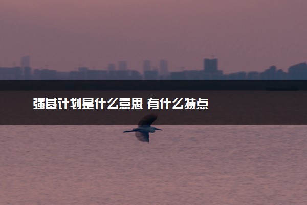 强基计划是什么意思 有什么特点